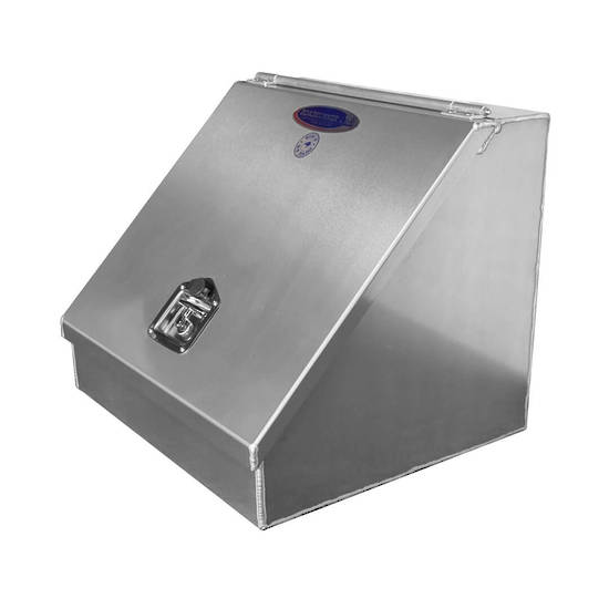 Tapered Front Toolbox (600H x 600D x 500L) - 4mm Aluminium, Single Aluminium Door